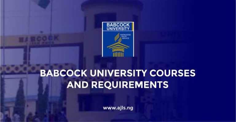 Babcock University Courses and Requirements