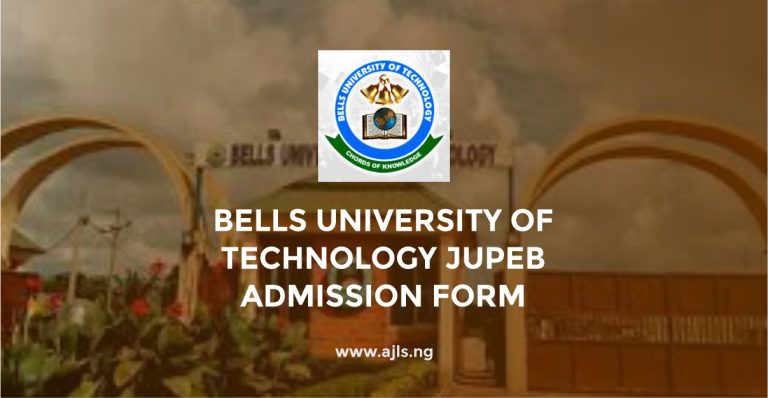 Bells University of Technology JUPEB Admission Form
