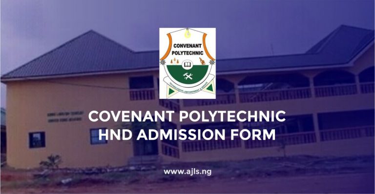 Covenant Polytechnic HND Admission Form