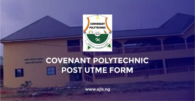 Covenant Polytechnic Post-UTME Form