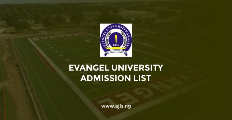 Evangel University Admission List
