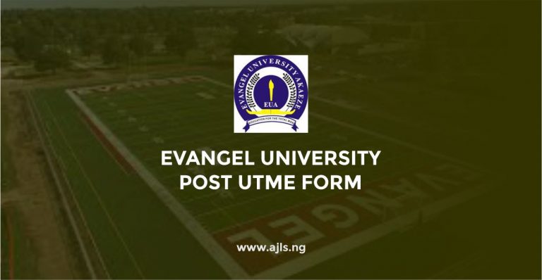 Evangel University Post UTME Form