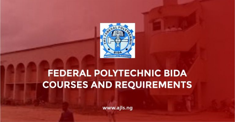 Federal Polytechnic Bida Courses and Requirements