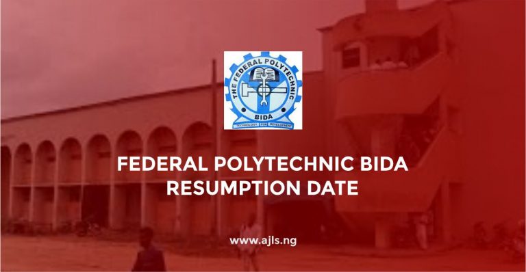 Federal Polytechnic Bida Resumption Date