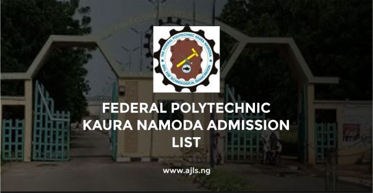 Federal Polytechnic Kaura Namoda Admission List
