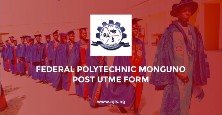 Federal Polytechnic Monguno Post UTME Form