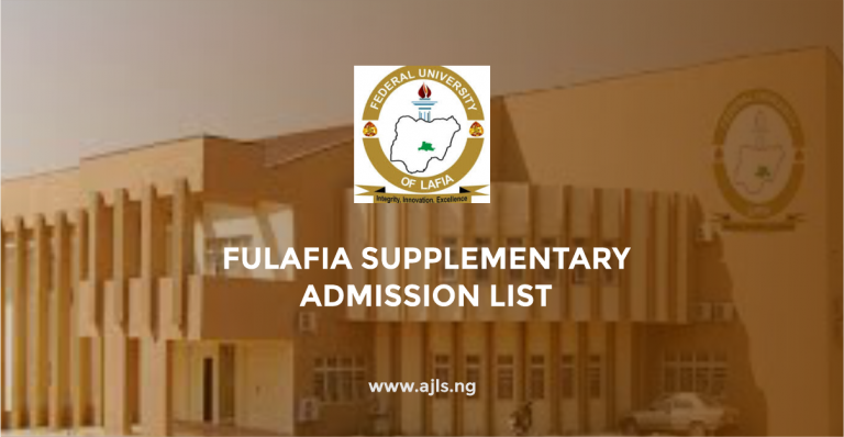 FULAFIA Supplementary Admission List