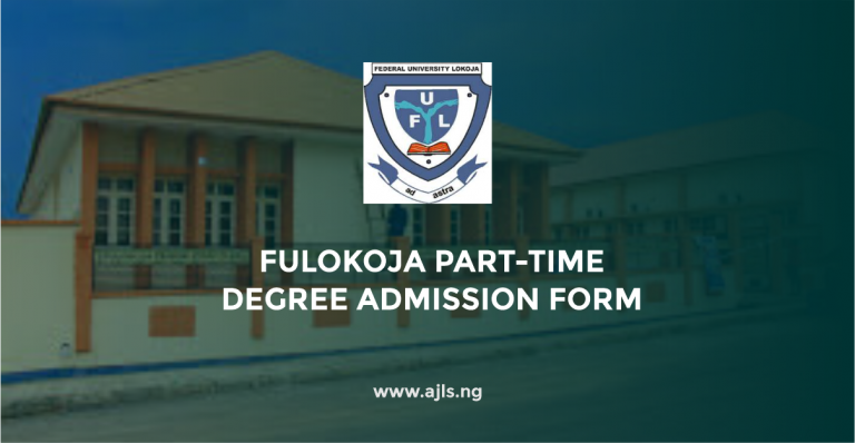 FULOKOJA Part-Time Degree Admission Form
