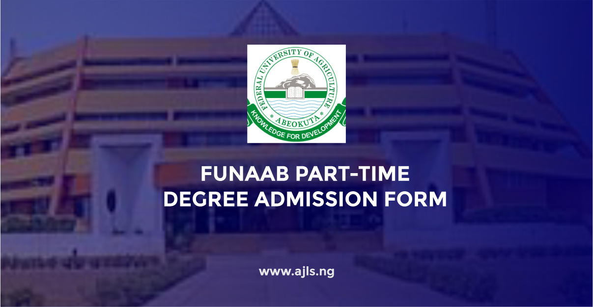 FUNAAB Part-Time Degree Admission Form