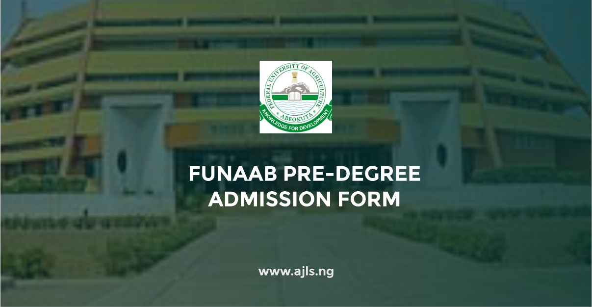 FUNAAB Pre-Degree Admission Form