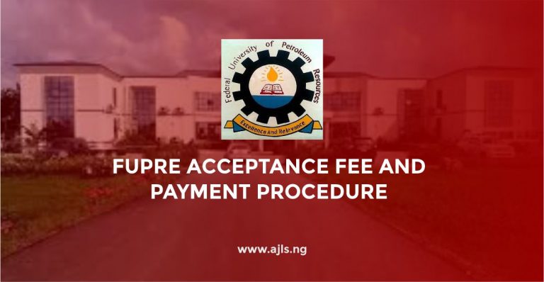 FUPRE Acceptance Fee and Payment Procedure