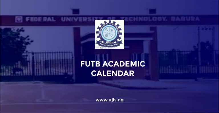 FUTB Academic Calendar