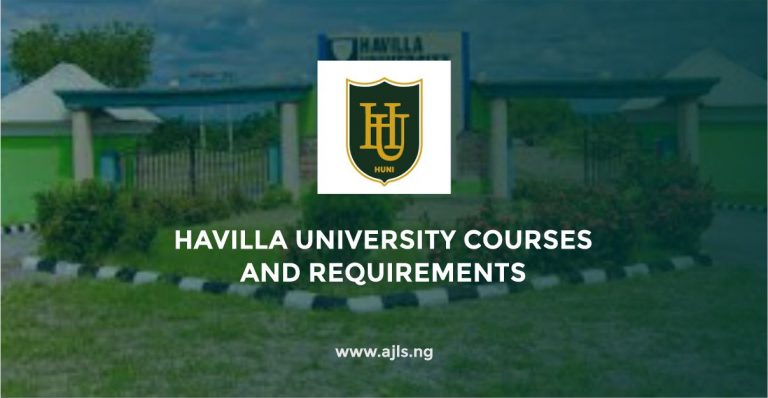 Havilla University Courses and Requirements