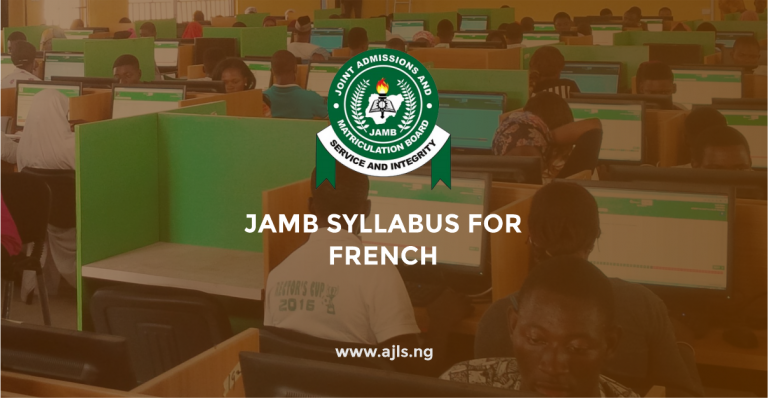 JAMB Syllabus for French