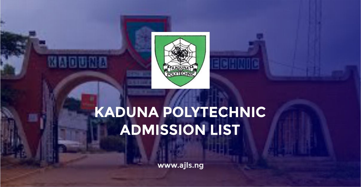 Kaduna Polytechnic Admission List