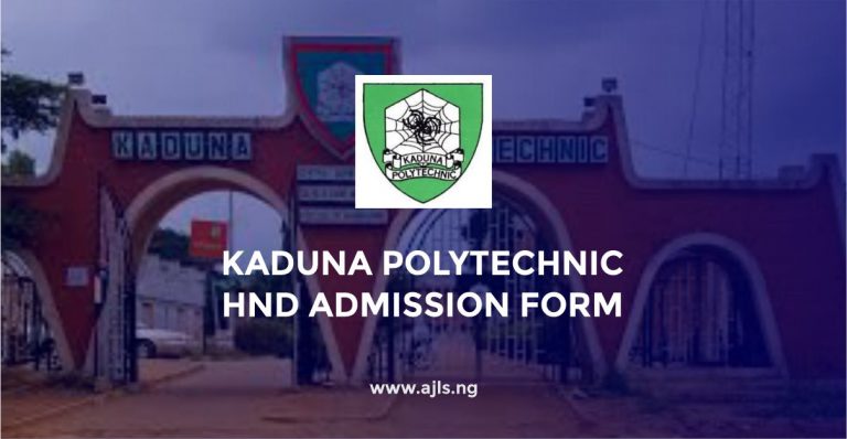 Kaduna Polytechnic HND Admission Form