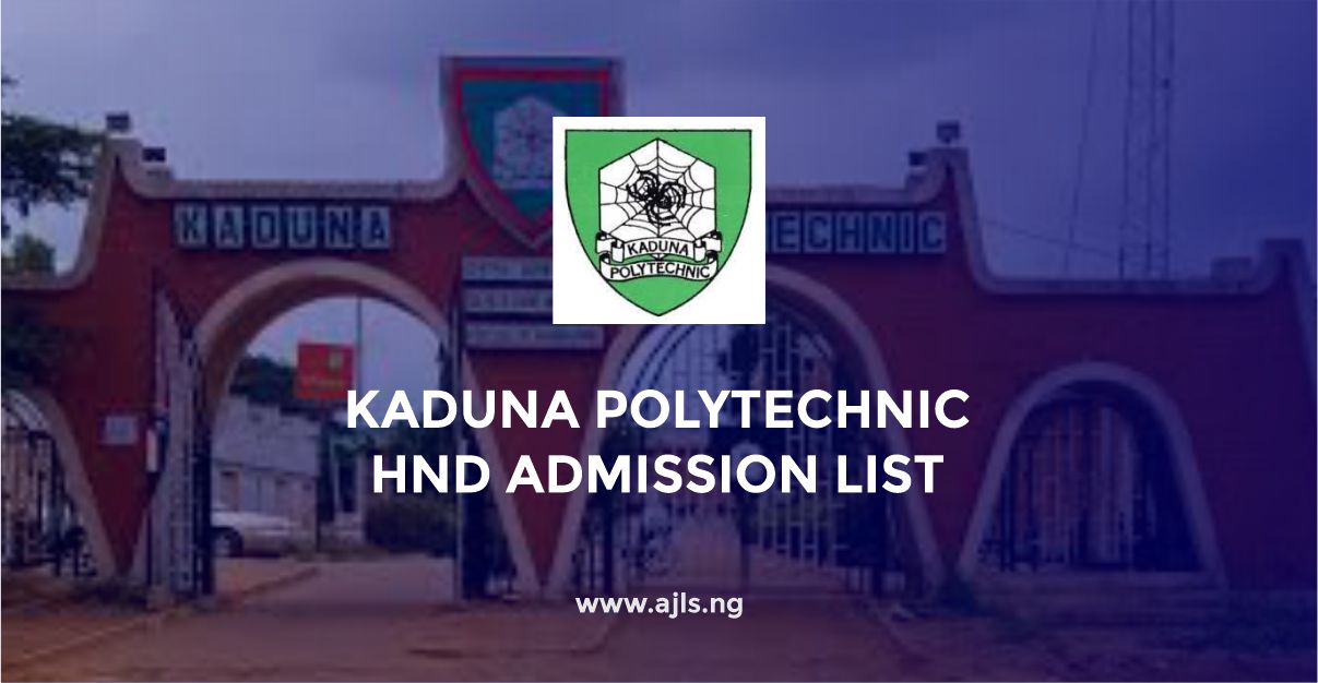 Kaduna Polytechnic HND Admission List