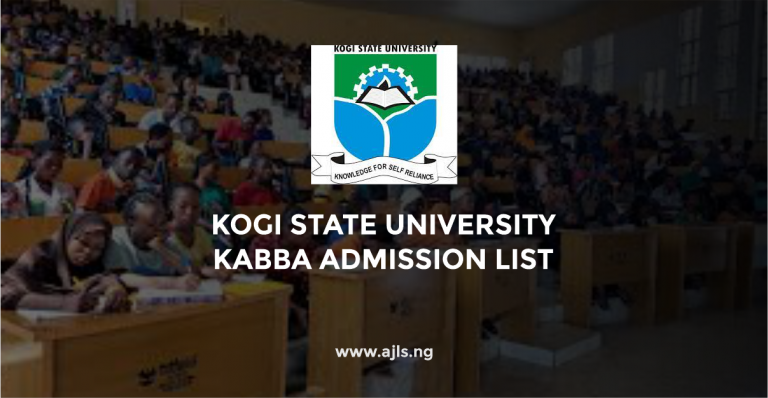 Kogi State University Kabba Admission List