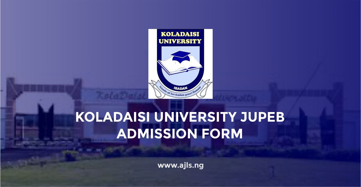 Koladaisi University JUPEB Admission Form