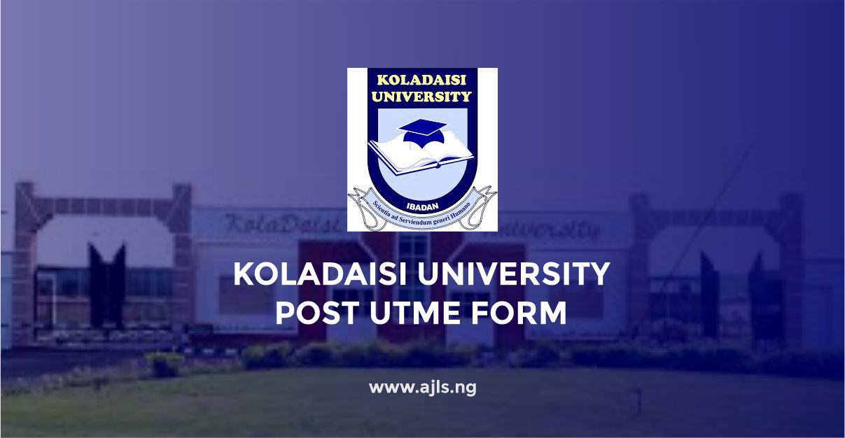 Koladaisi University Post UTME Form