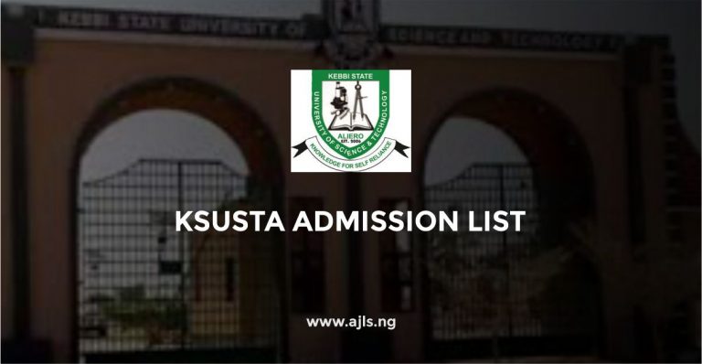 KSUSTA Admission List
