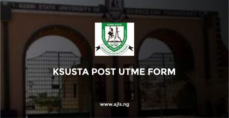 KSUSTA Post UTME Form