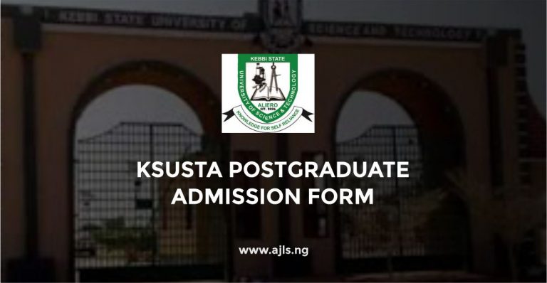 KSUSTA Postgraduate Admission Form