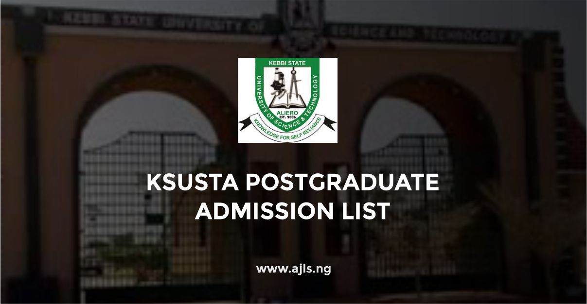 KSUSTA Postgraduate Admission List