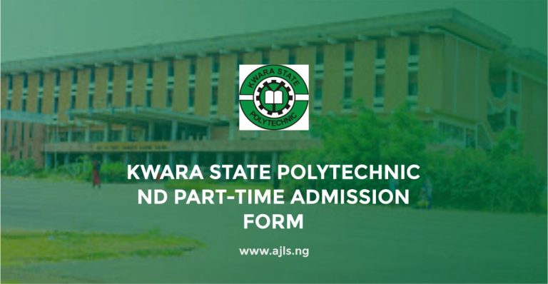 Kwara State Polytechnic ND Part-Time Admission Form