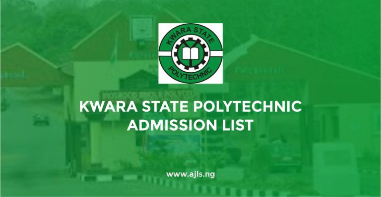 Kwara State Polytechnic Admission List