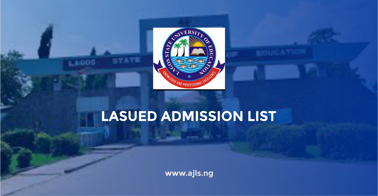 LASUED Admission List