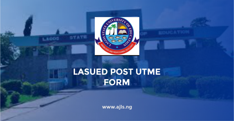 LASUED Post UTME Form