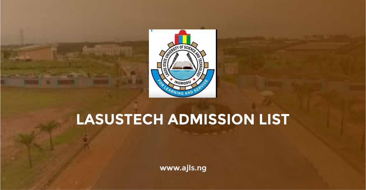 LASUSTECH Admission List