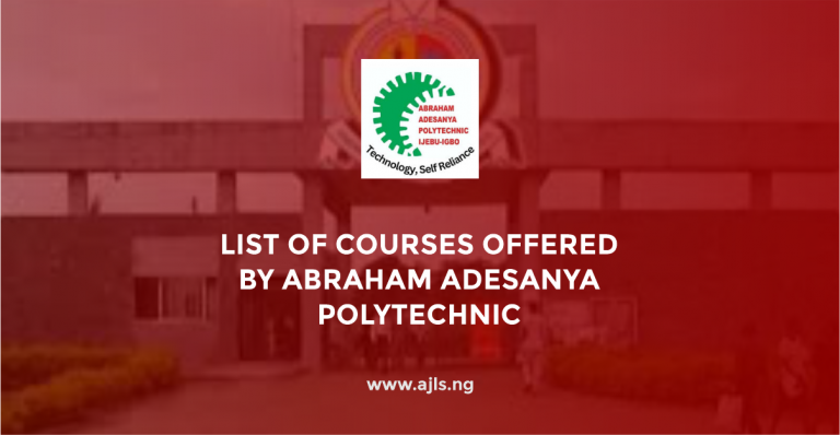 Abraham Adesanya Polytechnic Courses