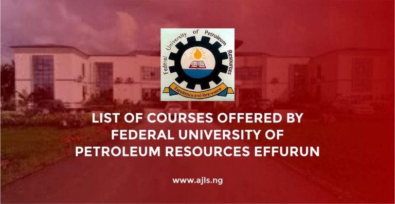 FUPRE Courses