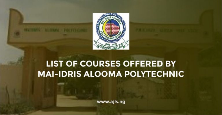 Mai-Idris Alooma Polytechnic Courses