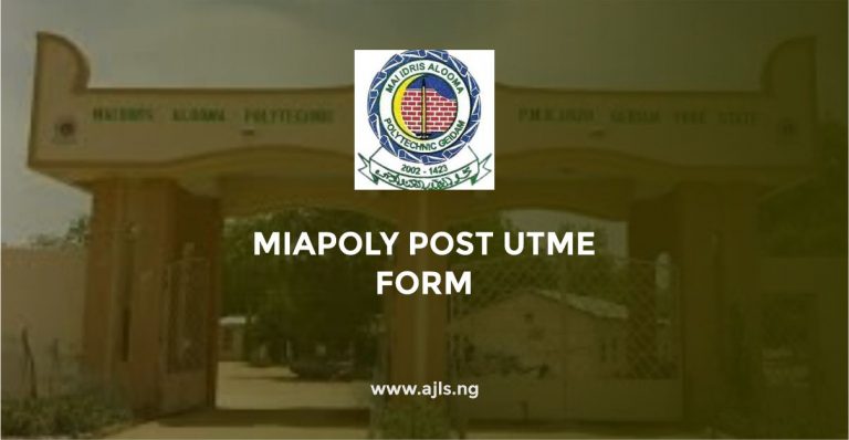 MIAPOLY Post UTME Form