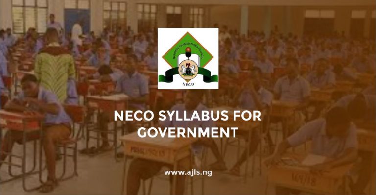 NECO Syllabus for Government