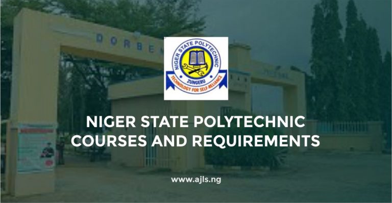 Niger State Polytechnic Courses and Requirements