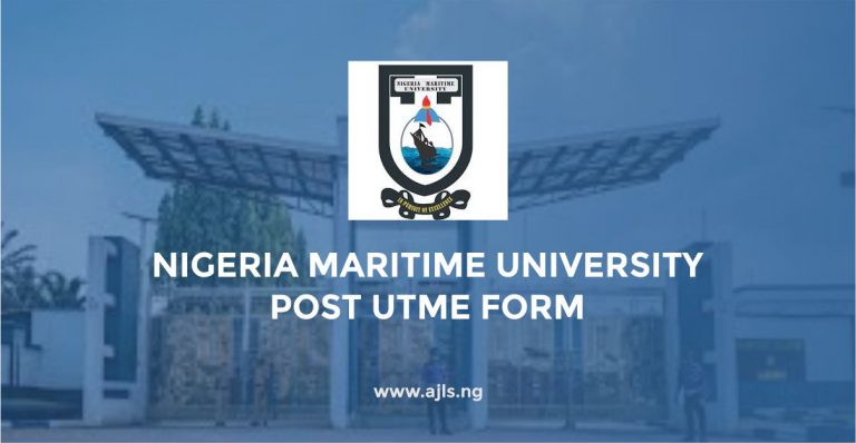 Nigeria Maritime University Post-UTME Form