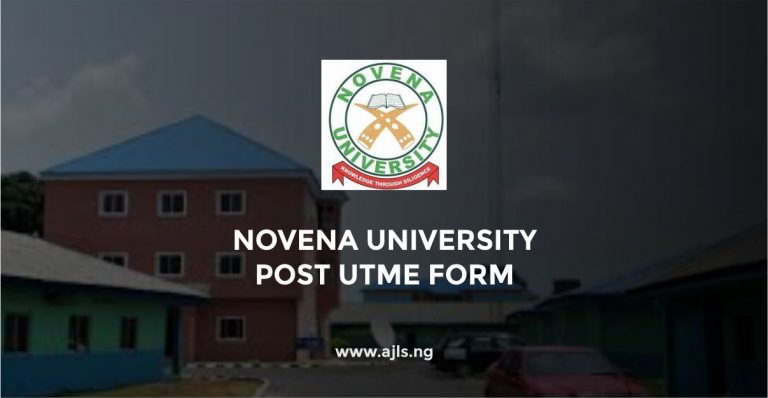 Novena University Post UTME Form