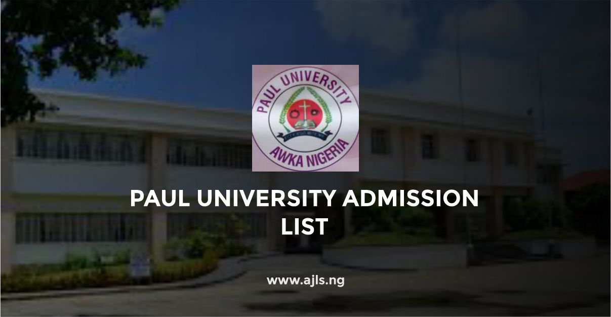 Paul University Admission List