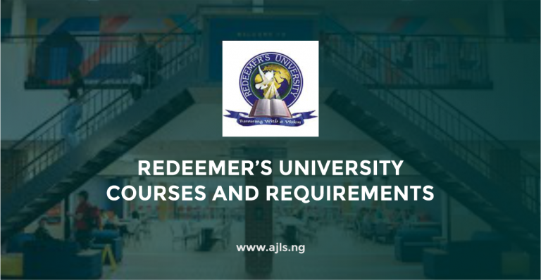 Redeemer's University Courses and Requirements