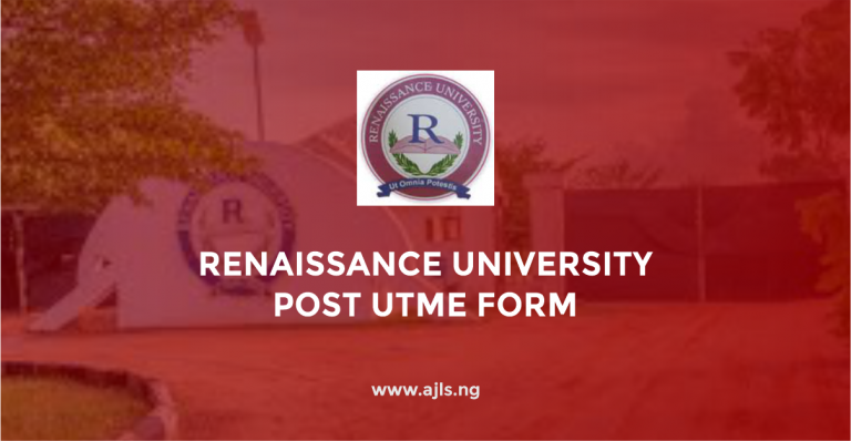 Renaissance University Post UTME Form