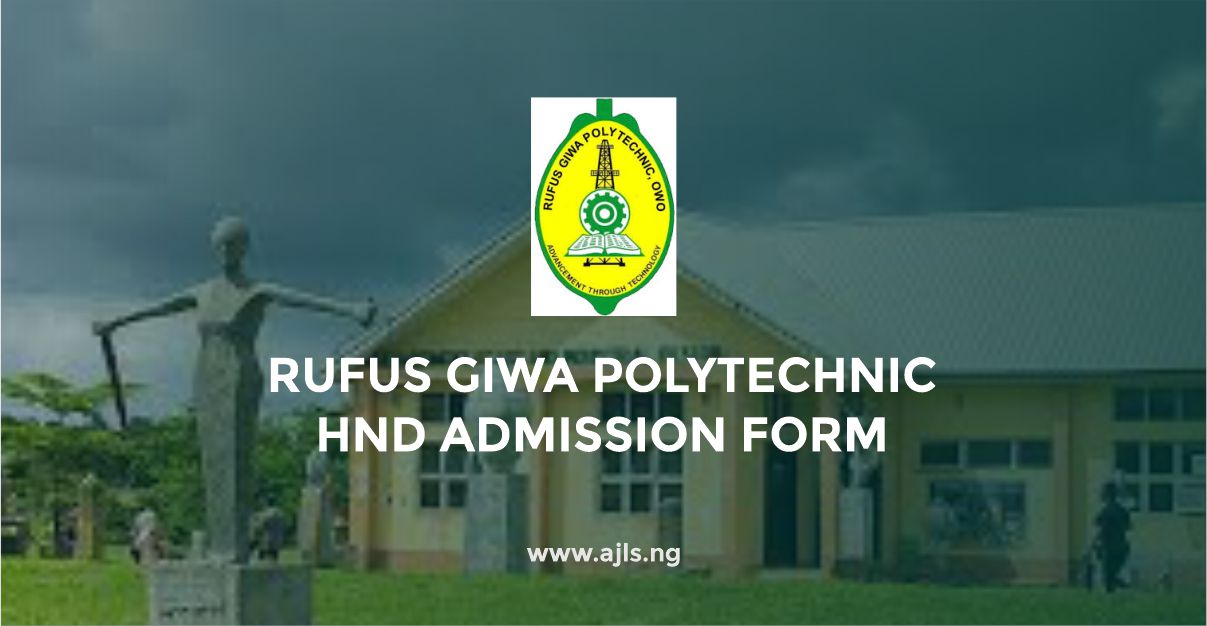 Rufus Giwa Polytechnic HND Admission Form