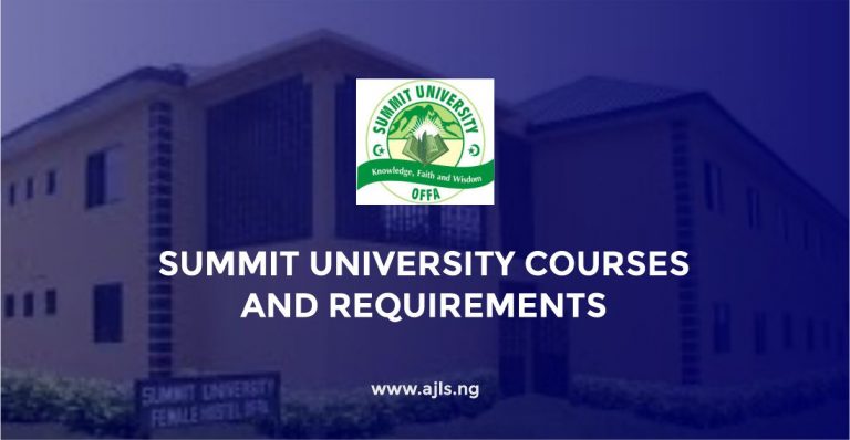 Summit University Courses and Requirements