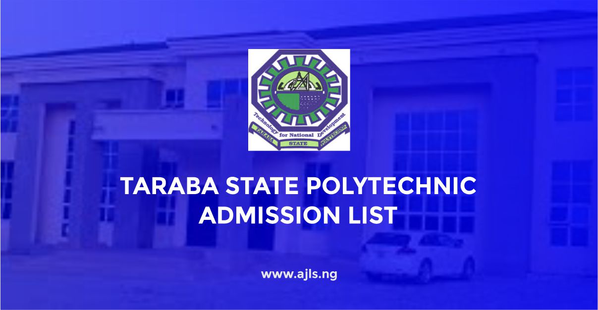 Taraba State Polytechnic Admission List