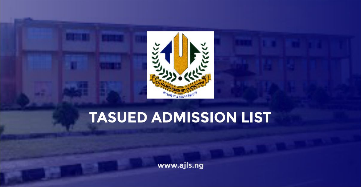 TASUED Admission List