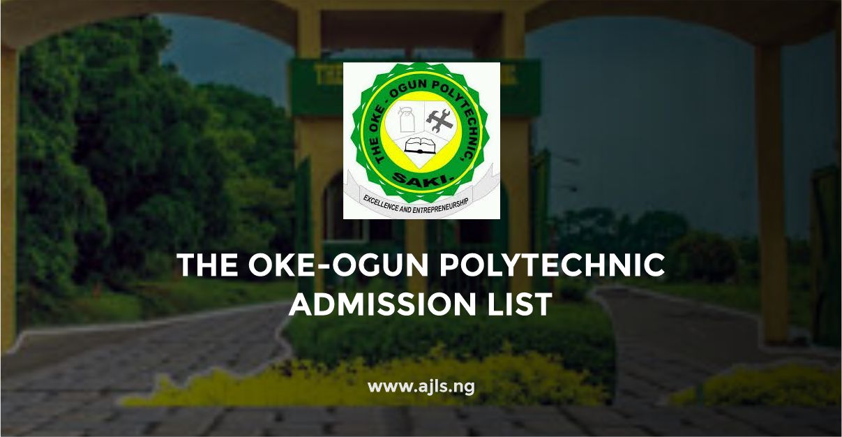 The Oke-Ogun Polytechnic Admission List