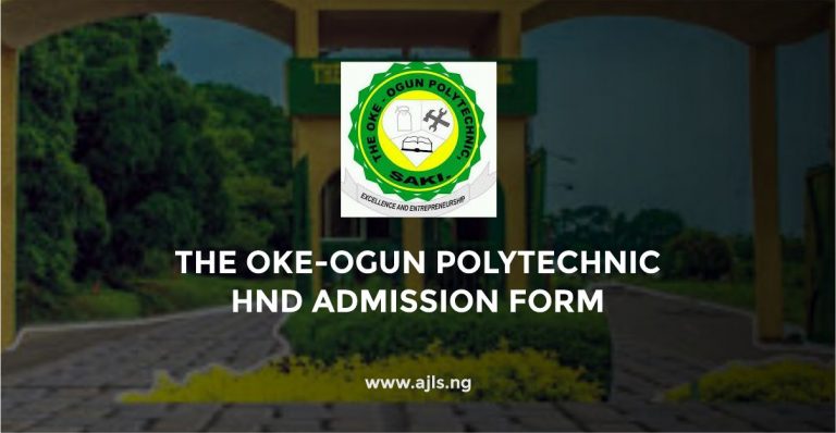 The Oke-Ogun Polytechnic HND Admission